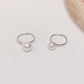 Ins blogger with the same pearl ring index finger ring female opening silver temperament ins all-match ring accessories jewelry