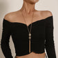 Jewelry Pig Nose Long Tassel Pendant Necklace Female Fashion Simple Chain Necklace Sweater Chain