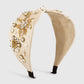 F4228 Baroque retro wide-brimmed headband female pearl rhinestone exaggerated palace party dinner headband