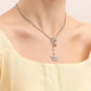 Jewelry Retro Little Angel Geometric Necklace Female Ins Temperament Imitation Pearl Love Tassel Necklace