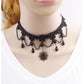 Exaggerated Lace Necklace Explosive Style Handmade Lace Necklace Tassel Pendant Clavicle Chain Female