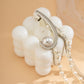 Jewelry temperament personality pearl chain tassel earrings personality geometric metal ear bone clip earrings