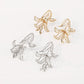 E185 Exaggerated light luxury hollowed out tulip geometric earrings ZA personality three-dimensional retro temperament earrings