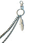 Jewelry Punk Rock Night Metallic Feather Denim Waist Chain Fashion Keychain Accessories Pants Chain