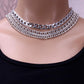 Jewelry Geometric Double Layer Business Chain Necklace Multilayer Retro Punk Metal Thick Chain Necklace