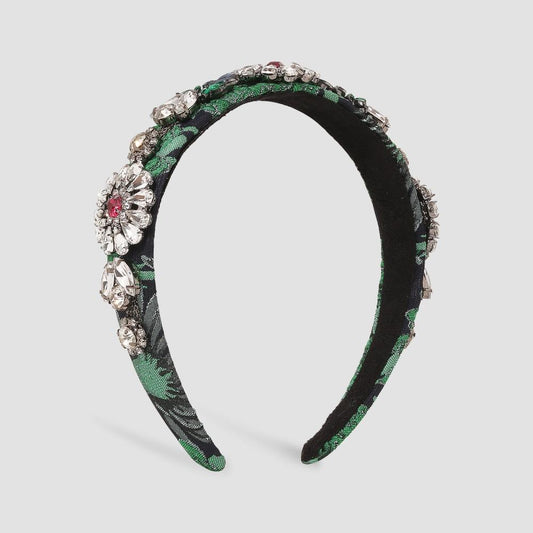 F3592 Jewelry Hand Embroidery Fashion Headband Diamond Retro Personality Palace Hair Accessories