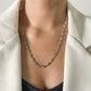 Jewelry simple single-layer pig nose buckle chain necklace hip-hop personality hollow geometric clavicle necklace