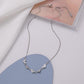 Stainless steel Ins cold fashion multiple small hearts white shell collarbone necklace female does not fade