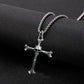 Men's Skull Personality Pendant Necklace Cross Religion Punk Hip Hop Ghost Skull Jewelry