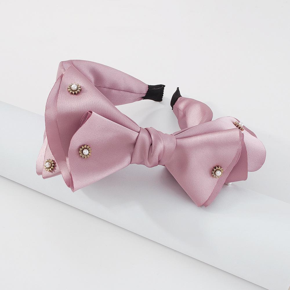 F3754 Temperament Super Fairy Headband Simple Candy Color Bow Hair Accessories Slim and Exquisite Headband
