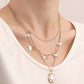 Jewelry Fashion Irregular Metal Pendant Trend Versatile Small Butterfly Multilayer Necklace Female Accessories