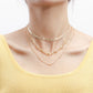 Jewelry Versatile Simple Design Folding Clavicle Aircraft Chain Cold Temperament Metal Necklace Female