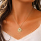Light luxury simple personality stainless steel gold all-match vintage coin hollow star short necklace clavicle chain
