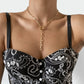 Jewelry simple OT buckle cross chain necklace female hip-hop Y-shaped tassel sweet cool punk necklace