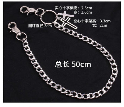 Simple chain single-layer punk pants chain personality indifferent street shot metal body chain jewelry