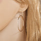 Accessories Fashion Geometric Earrings Night Exaggerated Hoop Earrings
