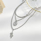 Fashion retro multi-layer snake necklace ins cold metal long sweater chain animal clavicle chain female