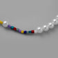 Trendy Creative Asymmetric Beads Imitation Pearl Necklace Fashion Colorful Elegant Lovely Necklace for Men and Women