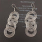 Indian Grid Jewelry Chain Ring Circle Tassel Lady Earrings Earrings