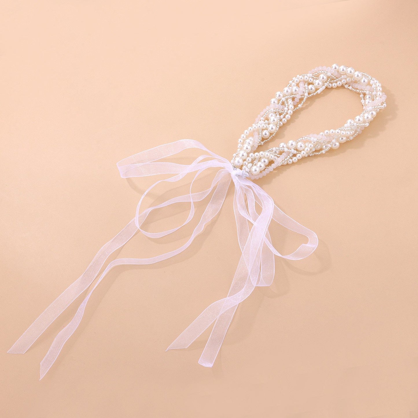 Jewelry Net Red Pearl Headband Fairy Mori Simple Hair Band Simple Cute Versatile Ribbon
