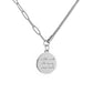 Dongdaemun jewelry personality cold Arabic letter coins stainless steel hipster necklace