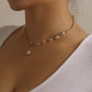 Jewelry Fashion Simple Round Bead Pearl Pendant Necklace Female Three to One Sexual Trend Necklace