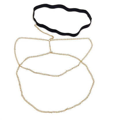 Fashion Ethnic Double Tassel Leg Chain Women Metal Chain Sexy Thigh Chain Simple Vacation Accessories