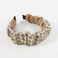 F5125 Creative Large Intestine Fold Headband Autumn and Winter Series Braided Contrasting Color Fabric Fashion Geometric Headband