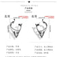 Jewelry sweet cool dark wild elf earrings retro creative Halloween outline ear clip female