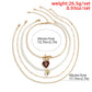 Hip-hop retro personality rose drop nectarine heart necklace female simple imitation pearl heart-shaped necklace