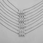 Explosive Angel Number 111999 Stainless Steel Cut Necklace Number Titanium Steel Real Gold Pendant