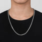 Hip-hop trendy titanium steel Cuban chain all-match Zondi sparkling collar personalized punk necklace