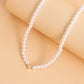 Jewelry colorful light luxury baroque pearl love necklace necklace female ins beaded necklace
