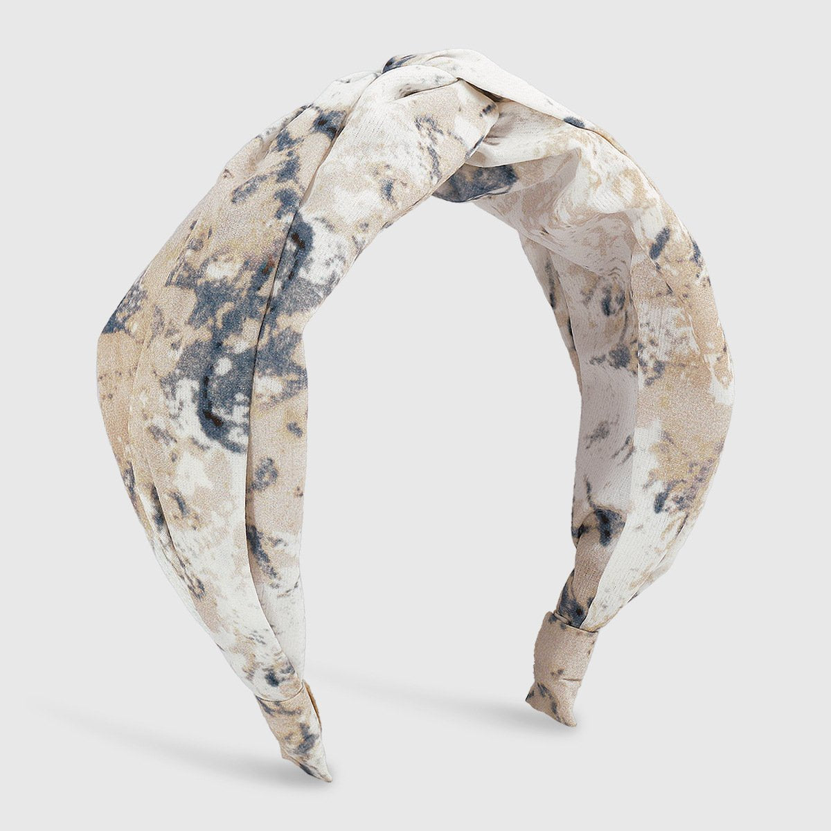 F4511TikTok fabric tie-dye cross retro fashion wide-brimmed Mori headband hairpin