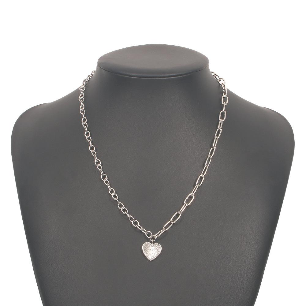 N853 Popular Jewelry Cold Simple Pendant Necklace Women's Geometric Love Elegant Clavicle Chain