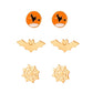 Personality Earrings Halloween Earrings Personality Bat Skull Stud Earrings Fun Funny Set Earrings