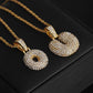 Personalized hip-hop diamond letter necklace fashion trend 26 letters pendant jewelry