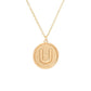 Jewelry round cake horseshoe-shaped U-shaped necklace tag ID card letter pendant female necklace
