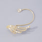 E1154 Cold personality earrings without piercing simple temperament ear hanging full of diamond wings sweet cool ear clip