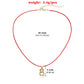 Jewelry Fashion Niche Red Rope Necklace Female Simple Cute Metal Calf Pendant