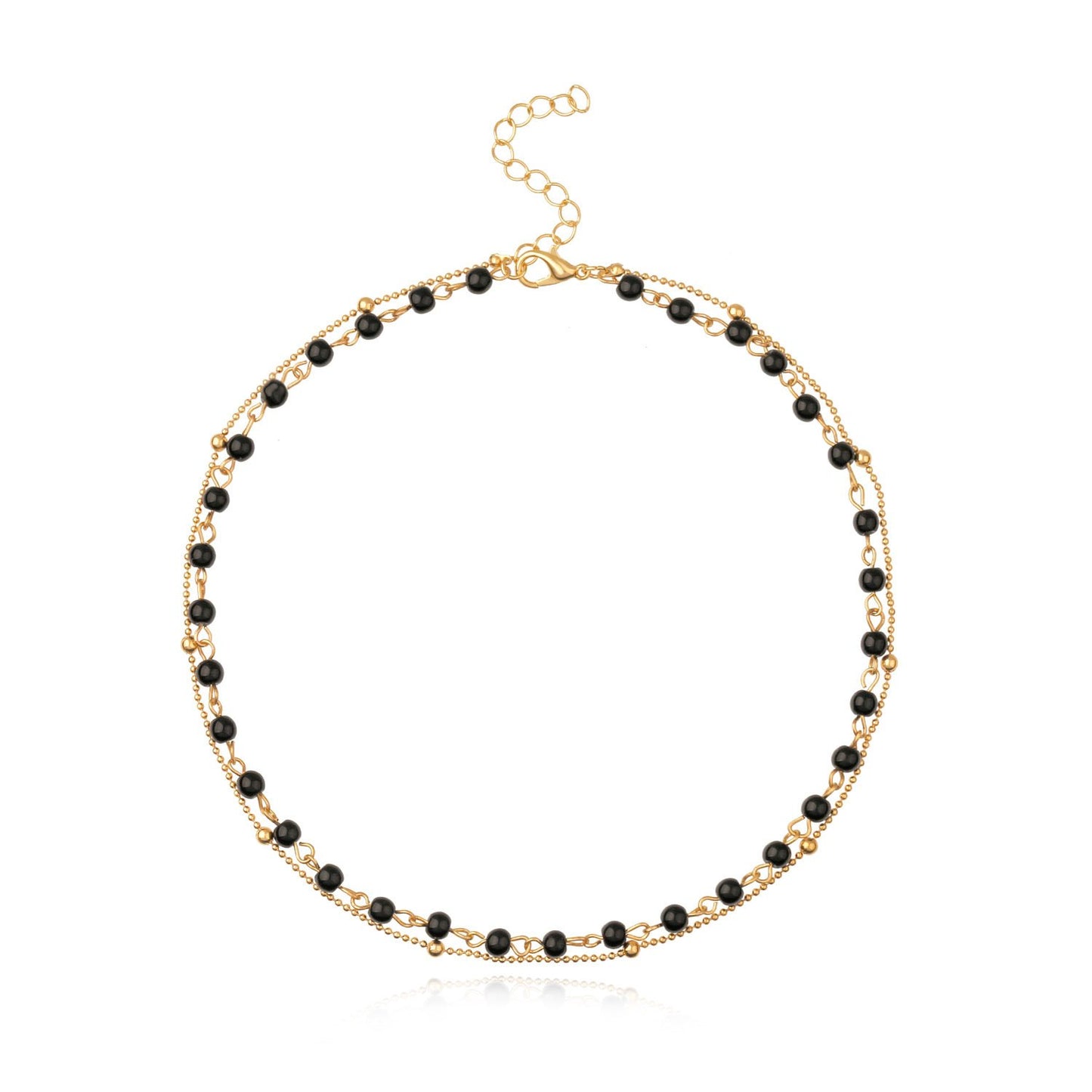 Ladies Simple Bead Accessory Clavicle Chain Necklace
