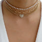 N1796 retro niche necklace stacked multi-layer claw chain love necklace chain exaggerated punk necklace