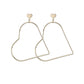 Simple Fashion Size Peach Heart Earrings Exaggerated Earrings Ladies Accessories