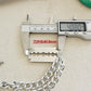 Necklace Jewelry Punk Retro Titanium Steel Blade Thick Chain Necklace Men and Women Simple Single Layer Matching Decoration