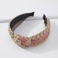 F389 Xiaoxiang fashion headband retro wide-brimmed press hair braided headband temperament ladies hair accessories