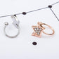 Opening Adjustable Crown Diamond Ear Clip Creative Couple Jewelry