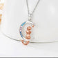 Jewelry Mermaid Pendant Necklace Female Niche Design Sense Star Moon Clavicle Chain Jewelry