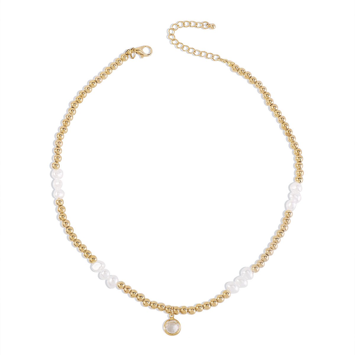 N154 Bohemian Ethnic Necklace CCB Beaded Leisure Vacation Necklace Simple Fashion Necklace Women