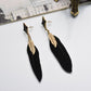Bohemian Ethnic Jewelry Alloy Leaf Feather Earrings Earrings