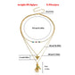 Accessories retro multi-layer devil's eye hand model necklace female jewelry niche high-end necklace light luxury